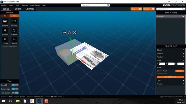 Augmented Reality for educational use. Autodesk Fusion 360 to ENTiTi AR APP смотреть онлайн