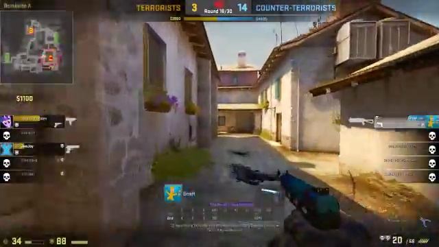 Sick 57 Blue Gem Clutch + Defuse on Inferno! смотреть онлайн