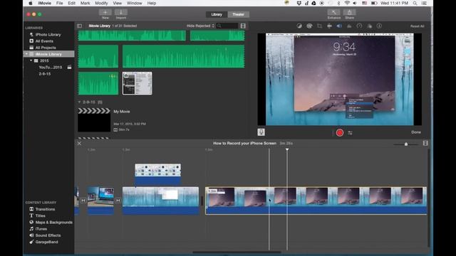 iMovie Tutorial 2015 - Moving Video Clips Around смотреть онлайн