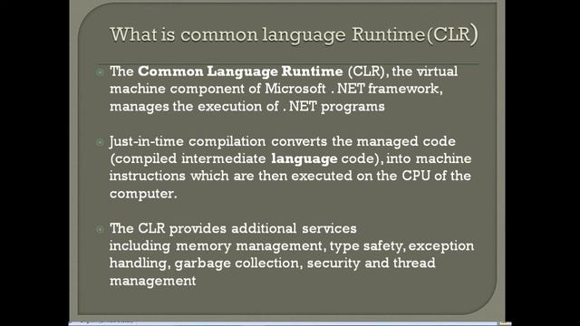 [Hindi] What is Asp.net, Common language runtime & framework class library . смотреть онлайн
