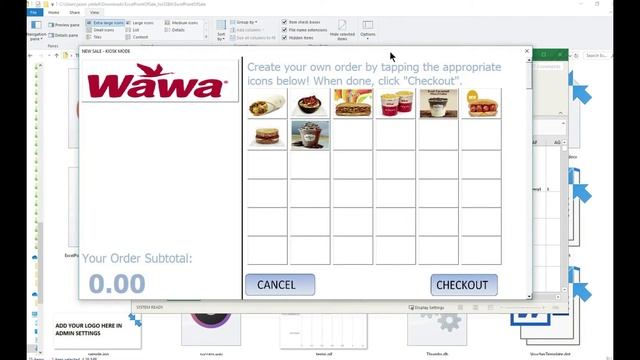Use Excel to Create Touch Screen Order Kiosk like Wawa, Quick Check, etc. Convenience Store Kiosk! смотреть онлайн