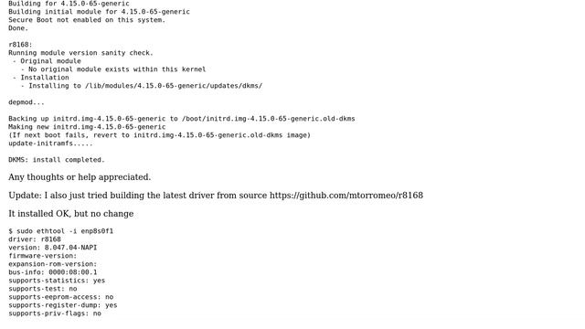 Unix & Linux: RTL8111/8168/8411 wifi card not working on Ubuntu 18.04 (2 Solutions!!) смотреть онлайн