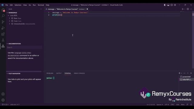 How To Run Julia Code In Visual Studio Code