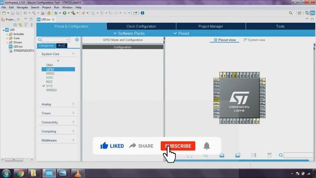 STM32-BLUEPILL DEVELOPMENT BOARD || STM32CUBEIDE || LED BLINKING || PART-1 || TAMIL смотреть онлайн