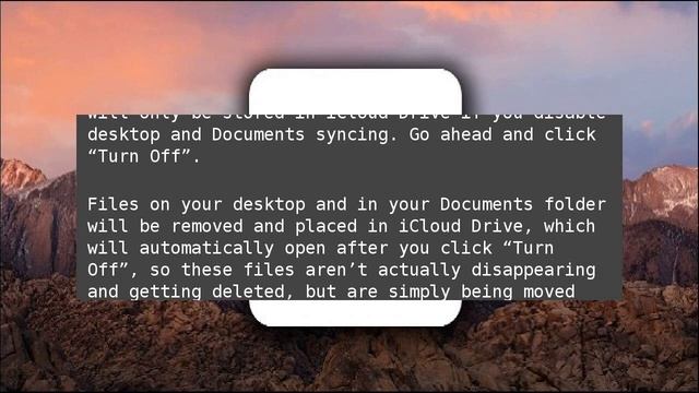 How to Restore Your Desktop and Documents After Disabling iCloud Sync in macOS Sierra смотреть онлайн