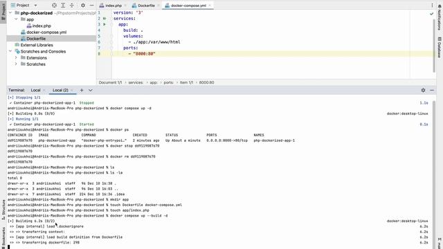 PHP&docker PART1 - RUN php application with DOCKER and docker compose смотреть онлайн