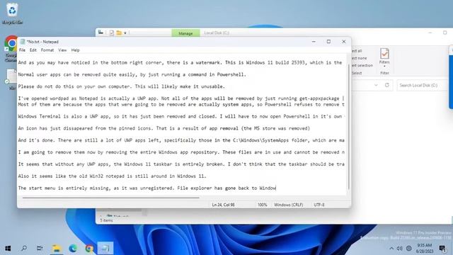 Deleting ALL UWP/Modern UI apps on Windows 11 смотреть онлайн