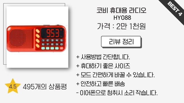 라디오 추천 2023 Best 5 (리뷰 간단 정리 영상) смотреть онлайн