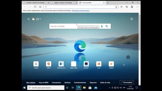 Poner google como pagina de inicio en Microsoft Edge смотреть онлайн