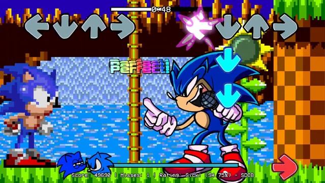 Friday Night Funkin: Sonic VS Dorkly Sonic (Round 2) смотреть онлайн