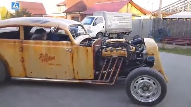 Отжиг на Москвич 400 "Hot-Rod" Custom смотреть онлайн