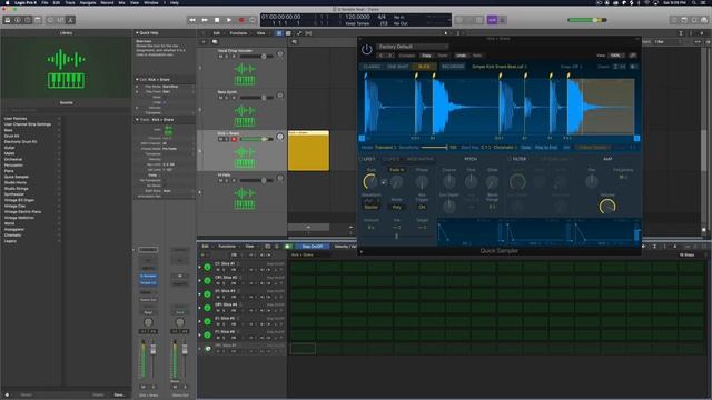 Logic Pro X - Quick Sampler Slice Mode // Slice and Chop Loops and Samples! смотреть онлайн