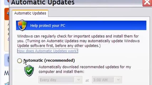 How ToTurn On Automatic Update And Firewall On Window XP смотреть онлайн