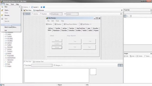 Custom Form Skin VB.NET Using Visual Styler смотреть онлайн