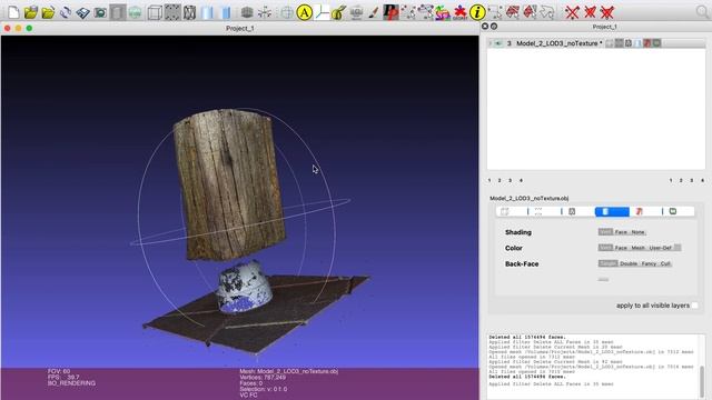 Colored mesh to point cloud (MeshLab) смотреть онлайн
