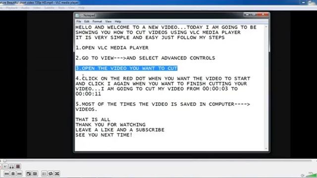 How to cut videos using VLC Media Player смотреть онлайн