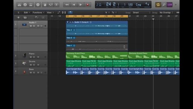 Cycle Mode and Quick Swipe Comping (using Logic Pro X) смотреть онлайн