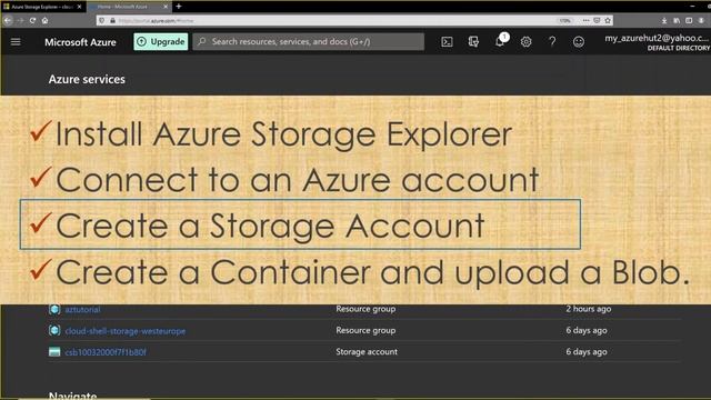 Upload and manage data using the Azure storage explorer смотреть онлайн