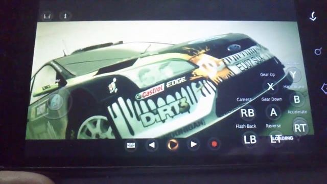 OnLive on Alcatel OT-995 and play with Dirt3 смотреть онлайн