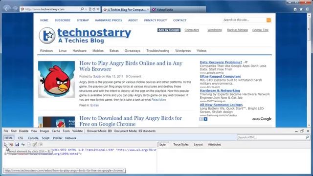 How to Use Browser Mode and Developer Tools in Internet Explorer 9 смотреть онлайн