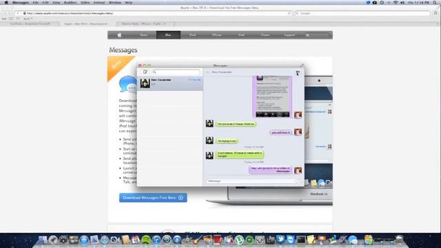iMessages for Mac OS X 10.7 Lion Messages смотреть онлайн