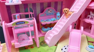 Мультики для малышей. Развивающие игрушки. Игровой набор кукольный домик