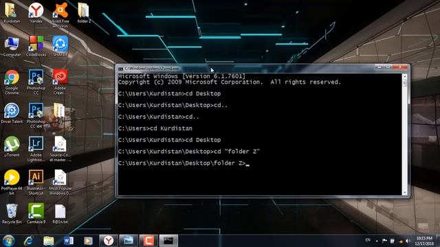 Windows Command Line Tutorials - 2 - Introduction to the Command Prompt - CMD - Kurdish смотреть онлайн