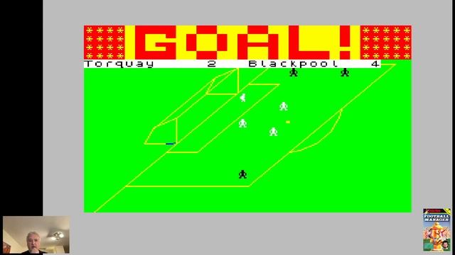 Kevin Toms playing his own Football Manager ZX Spectrum (1982) смотреть онлайн