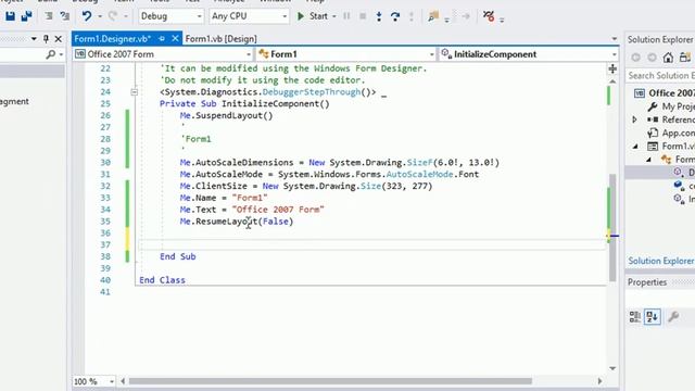 Syncfusion Tutorial #6 - Create Office 2007 Form With Visual Basic Net And Syncfusion смотреть онлайн