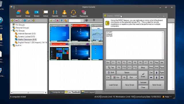 Impero Education Pro - MiMic Script смотреть онлайн