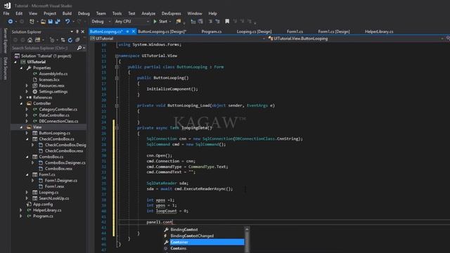 C#,How to Loop Button in Panel with data bind from server dynamically! смотреть онлайн