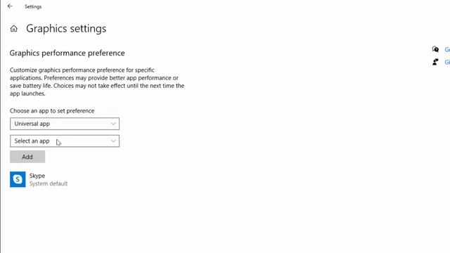 How to Set Graphics Performance for Specific Apps on Windows 10 смотреть онлайн