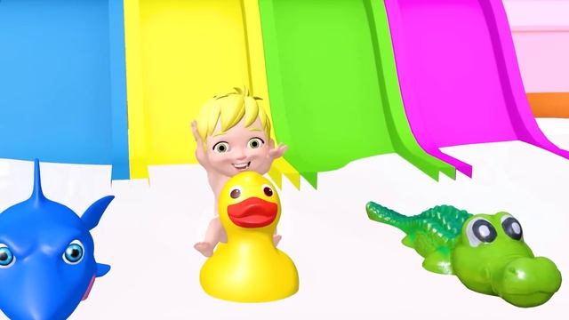 Wheels On the Bus - Baby songs - Colorful wheels and soccer balls - Baby Nursery Rhymes & Kids Song смотреть онлайн