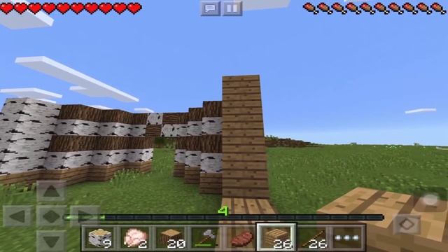 Выживание в Minecraft PE #2 | Добыча ресурсов смотреть онлайн