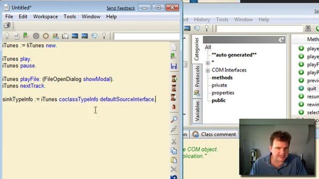 Interfacing with ITunes COM in Dolphin Smalltalk смотреть онлайн
