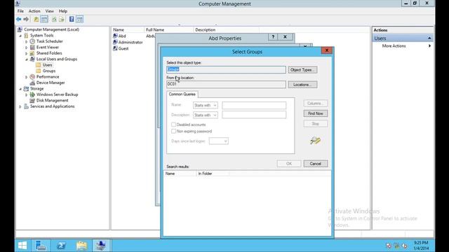 Local Users & Groups In Windows Server 2012 By Eng. Abdullah Sawalha смотреть онлайн