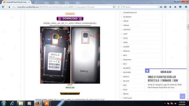 Smile Q9 Flash File IX 2nd MT6580 7 1 Hang Logo Fix All Firmware смотреть онлайн