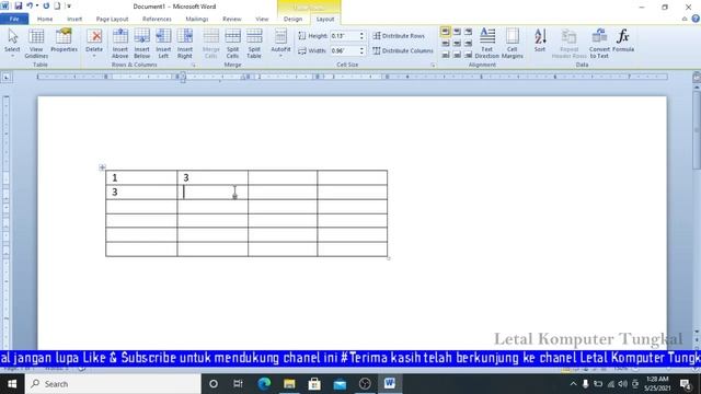 Cara Membuat Tabel di Word 2010 смотреть онлайн