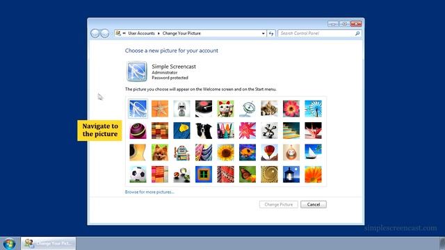 How to change the account picture in Windows 7 смотреть онлайн