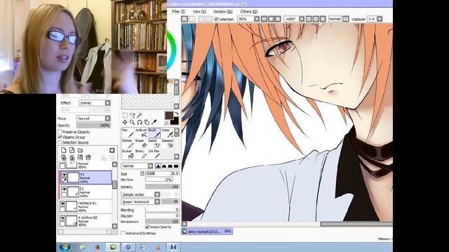 Easy Paint Tool SAI - Soshi and Akito speedpaint смотреть онлайн