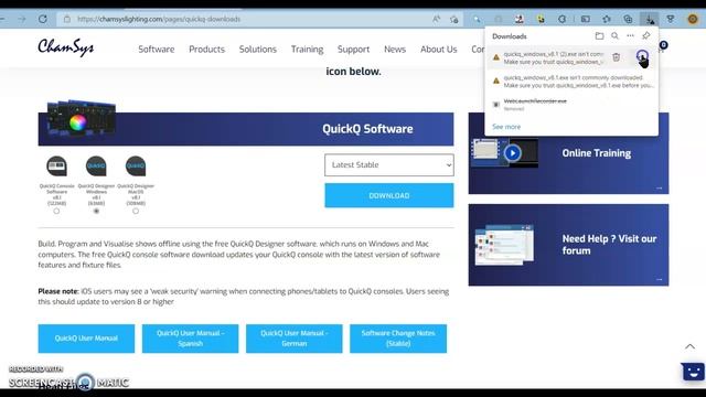 How to download and open Cham Sys Quick Q software смотреть онлайн