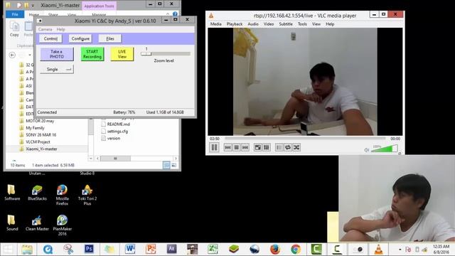 How to make Xiomi Yi as a webcam and Indoor Test Xiomi Yi Wifi Range смотреть онлайн