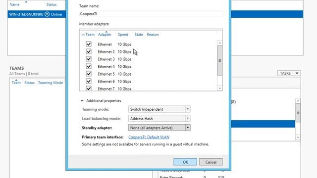 DROPS Windows Server 2012 - NIC Teaming смотреть онлайн