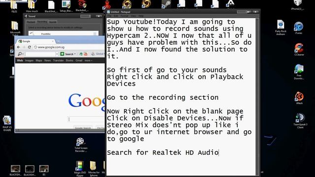 How to record sound using Hypercam/Total Screen Recorder смотреть онлайн