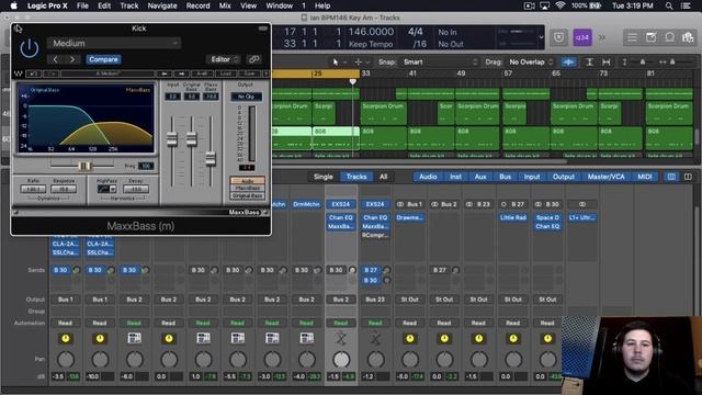 Best & Easy Way to Mix Drums In Logic Pro X using Waves Plug-ins Like a Pro смотреть онлайн