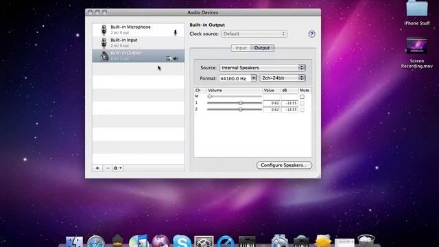 Snow Leopard Activity monitor and Audio Midi changes смотреть онлайн
