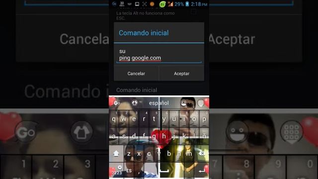 como aser el auto ping con terminal emulador смотреть онлайн