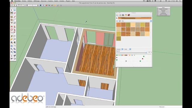 Tutoriel Sketchup - 21 - Outil pot de peinture (MAC) смотреть онлайн