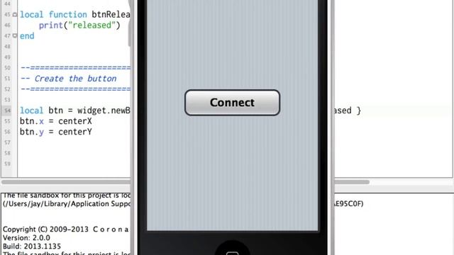 Corona SDK Tutorial - Simple Widget Buttons смотреть онлайн