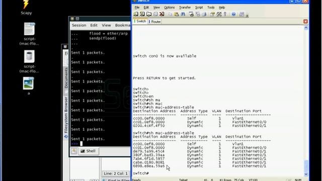 فيديو: حماية الشبكة من هجوم MAC Flooding смотреть онлайн